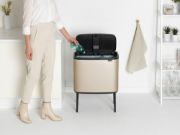 Снимка на Кош за смет Brabantia Bo Touch 11+23L, Metallic Gold