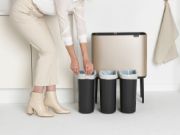 Снимка на Кош за смет Brabantia Bo Touch 3x11L, Metallic Gold
