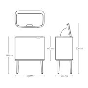 Снимка на Кош за смет Brabantia Bo Touch 3x11L, Metallic Gold