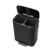 Снимка на Кош за смет Brabantia Bo Pedal 2x30L, Matt Black