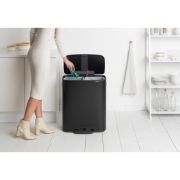 Снимка на Кош за смет Brabantia Bo Pedal 2x30L, Matt Black