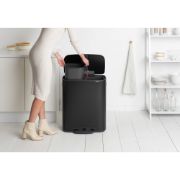 Снимка на Кош за смет Brabantia Bo Pedal 2x30L, Matt Black