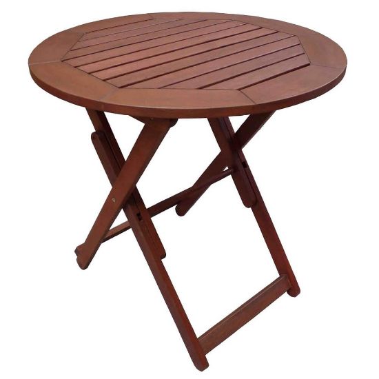 Снимка на Маса сгъваема Muhler Meranti Ø70xH74cm, дърво