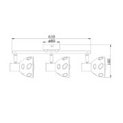 Снимка на Спот 3-ка Moon,  E14, 3 max 40W