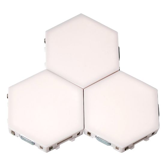 Снимка на Комплект от 3 броя Модулен TOUCH LED панел тип Honeycomb