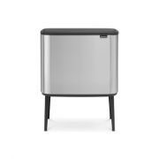 Снимка на Кош за смет Brabantia Bo Touch 11+23L, Matt Steel Fingerprint Proof