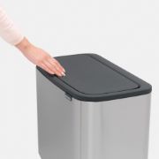 Снимка на Кош за смет Brabantia Bo Touch 11+23L, Matt Steel Fingerprint Proof