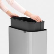 Снимка на Кош за смет Brabantia Bo Touch 11+23L, Matt Steel Fingerprint Proof