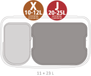 Снимка на Кош за смет Brabantia Bo Touch 11+23L, Platinum