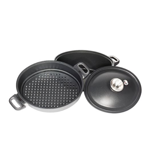 Снимка на Тенджера AMT 24cm, к-т готвене без вода, индукция, 6.3L