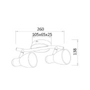Снимка на Спот 2-ка Jackie, E 14, 2 x 40 W, IP 20