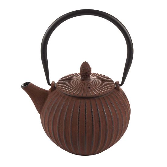 Снимка на Чайник чугунен с цедка Luigi Ferrero FR-8385R 850ml, червен