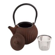 Снимка на Чайник чугунен с цедка Luigi Ferrero FR-8385R 850ml, червен