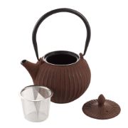 Снимка на Чайник чугунен с цедка Luigi Ferrero FR-8385R 850ml, червен