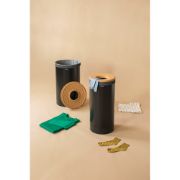 Снимка на Кош за пране Brabantia 60L, Matt Black, корков капак