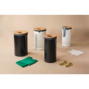 Снимка на Кош за пране Brabantia 60L, Matt Black, корков капак