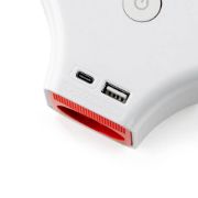 Снимка на Разклонител Muhler с ключ, 3 гн., +2X USB порта тип А+C, с опция за монтаж