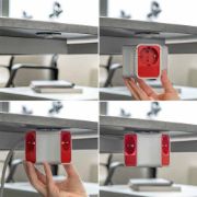 Снимка на Разклонител Muhler с ключ, 3 гн., +2X USB порта тип А+C, с опция за монтаж