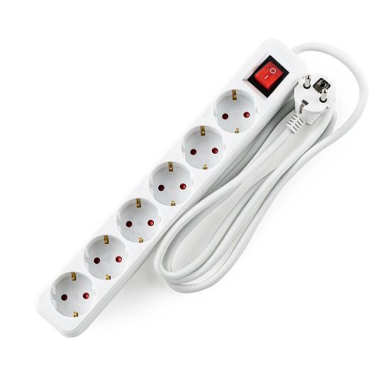 Снимка на Разклонител Muhler с ключ, 6G, 1.5mm2,  1.5m дължина