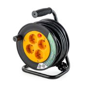 Снимка на Удължител Muhler с макара и 4 гнезда, 1.5mm2, 15.0m дължина