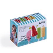 Снимка на Комплект форми за сладолед на клечка Lekue 4 броя, забавни форми