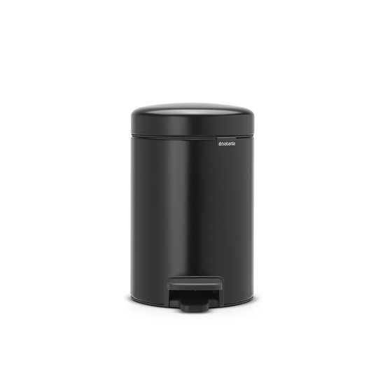 Снимка на Кош за смет с педал Brabantia NewIcon 3L, Matt Black