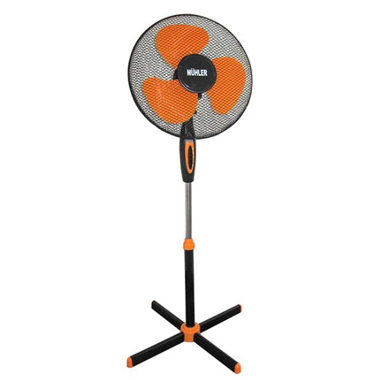 Снимка на Вентилатор на стойка 16''Muhler FM-5070, 40W, черно-оранжево