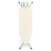 Снимка на Маса за гладене Brabantia C 124x45cm с поставка за ютия и рафт за дрехи, Ecru