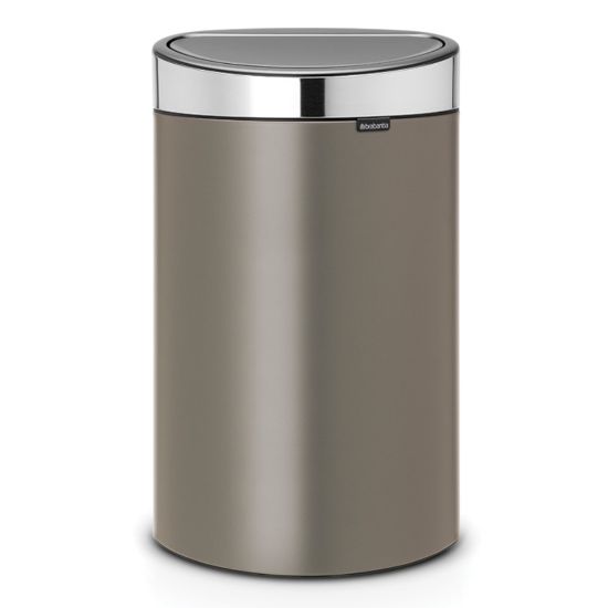 Снимка на Кош за смет Brabantia Touch Bin New 40L, Platinum, метален капак