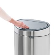 Снимка на Кош за смет Brabantia Touch Bin New 40L, Platinum, метален капак