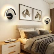 Снимка на Стенен аплик Око черен мат DREAM LIGHTS