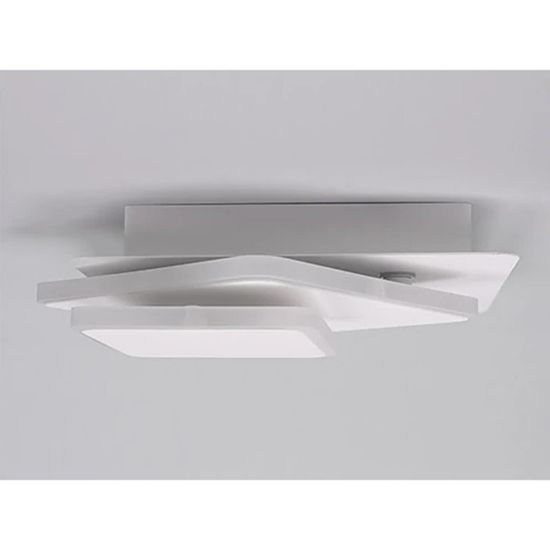 Снимка на Стенен аплик Троен квадрат Бял мат DREAM LIGHTS