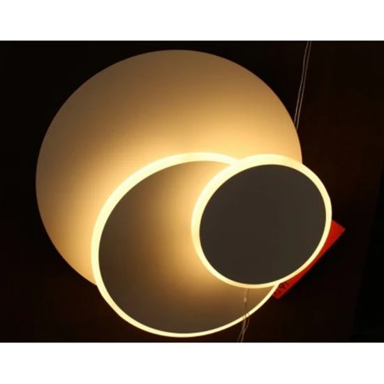 Снимка на Стенен аплик Тройна окръжност бял мат DREAM LIGHTS