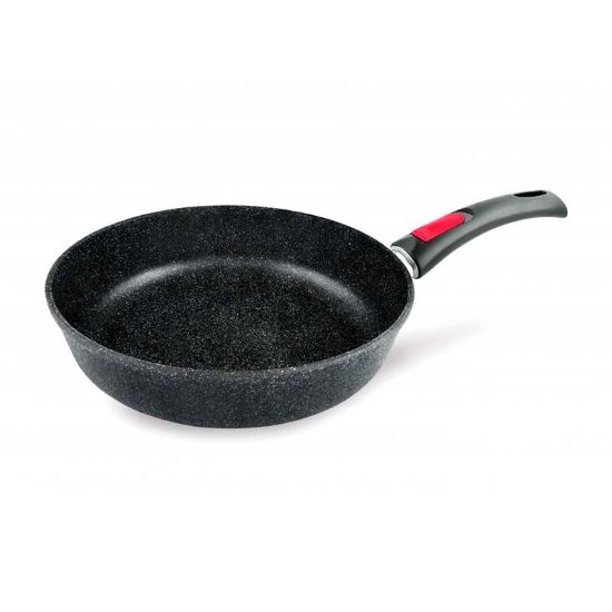 Снимка на Тиган с незалепващо покритие ø24 см черен гранит НЕВА МЕТАЛЛ ПОСУДА