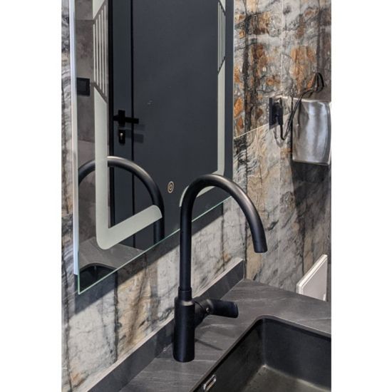 Снимка на Смесител за кухня Life Black черен CASCADA