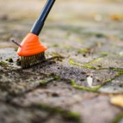 Снимка на Телена четка за градински настилки 80-140 см BRADAS