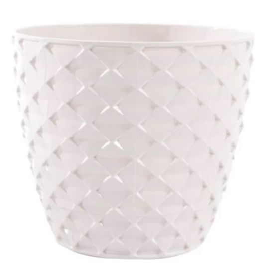 Снимка на Кашпа 17.3x11x15.6 см 2.5 л бяла Kapadokya SERINOVA