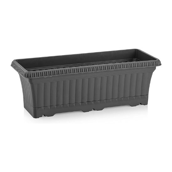 Снимка на Сандъче за балкон 43x14.5x17 см антрацит Ova SERINOVA