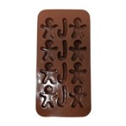 Снимка на Силиконов молд Човече с 12 гнезда за коледни сладки