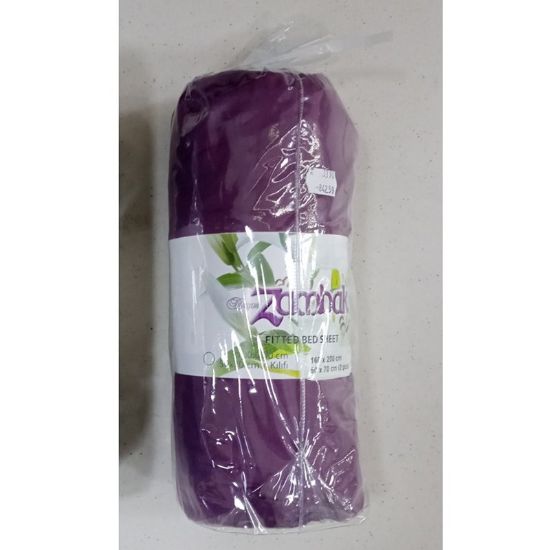 Снимка на Чаршаф с ластик 160x200 см + две калъфки Cylinder Bordeaux ZAMBAK