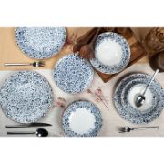 Снимка на Порцеланов сервиз за хранене 24 части Сини шарки FARIKA
