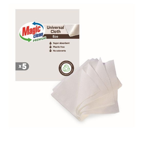 Снимка на Биоразградими кърпи Premium 5 бр. MAGIC CLEAN