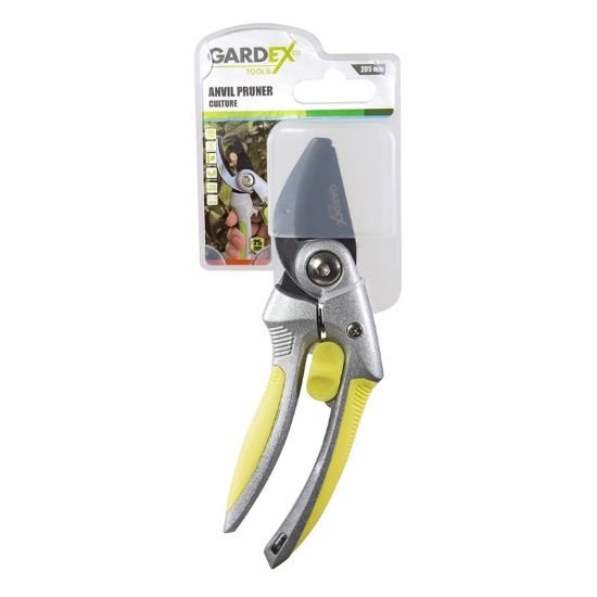 Снимка на Лозарска ножица Culture с наковалня GARDEX