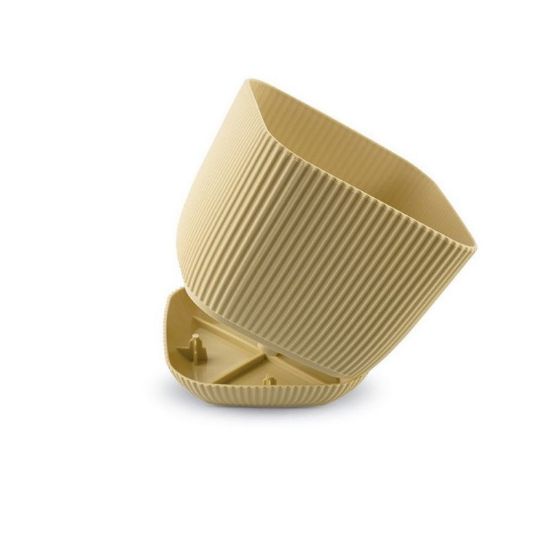 Снимка на Квадратна саксия 11х11х9.5 см жълта Mercan KARASU