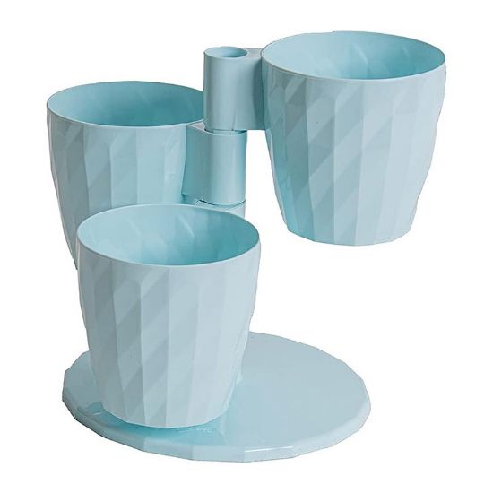 Снимка на Декоративни саксии на стойка 3 л небесносини DNC1 SERINOVA