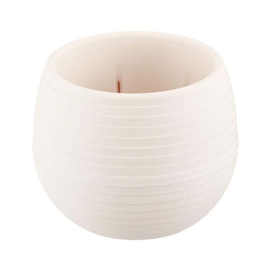 Снимка на Саксия 13x12.5 см 1.3 л бяла Elvan SERINOVA