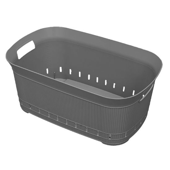 Снимка на Правоъгълен кош за пране Still 40 л сив VIOLET HOUSE