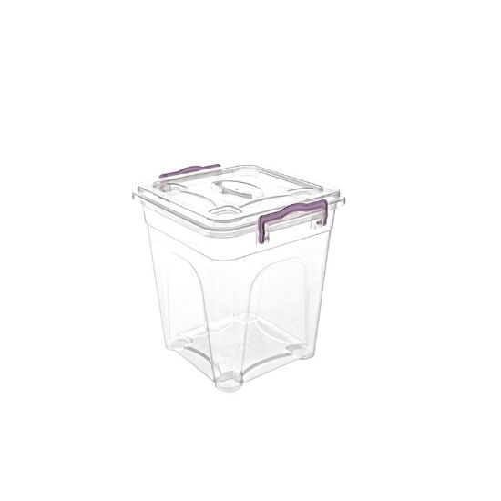 Снимка на Кутия за съхранение с капак висока 11 л VIOLET HOUSE
