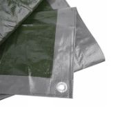 Снимка на Подсилено покривало 4x5 м 120 гр/м2 сиво BRADAS