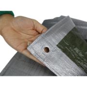 Снимка на Подсилено покривало 4x5 м 120 гр/м2 сиво BRADAS